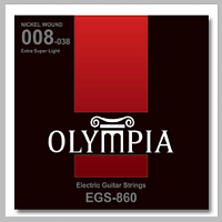 Olympia EGS860 струны для электрогитары, Nickel Wound, калибр: 8-11-14-21-30-38