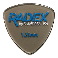 D'Andrea RDX346 1.25  Медиатор гитарный, материал полифенилсульфон, толщина 1.25 мм, очень жёсткий, серия Radex, форма равноширокий треугольник, упаковка 6 шт.