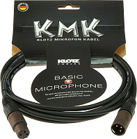 KLOTZ M1FM1K0100 микрофонный кабель MY206, бронзовые 3pin XLR Neutrik мама, папа, длина 1 м