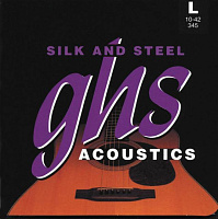 GHS 345 SILK&STEEL набор струн для акустической гитары, 10-42