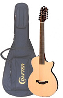 CRAFTER CT-120-12/EQN + Чехол - двенадцатиструнная гитара с фирменным чехлом в комплекте