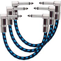STANDS & CABLES PAC101 Патч-кабель для соединения педалей, Jack угловой - Jack угловой, длина 15 см