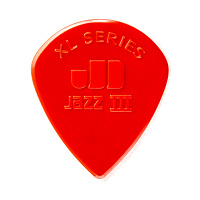 Dunlop 47PXLN Nylon Jazz III XL 6Pack  медиаторы, острый кончик, толщина 1,38 мм, цвет красный, 6 шт.