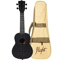 FLIGHT NUS310 BLACKBIRD укулеле сопрано, чехол в комплекте