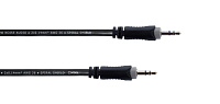 Cordial ES 1 WW инструментальный кабель, мини-джек стерео 3.5 мм male - мини-джек стерео 3.5 мм male,1,0 м, черный