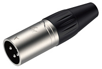 ROXTONE RX3MP-NT Разъем XLR кабельный, "папа", 3-контактный, цвет серебро