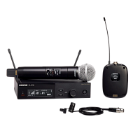 SHURE SLXD124E/85 H56 одноканальная радиосистема с ручным передатчиком SM58, бодипаком и микрофоном WL185, 518-562 МГц
