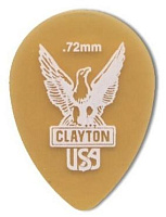 CLAYTON UST72/12 - набор медиаторов - 0.72 mm ULTEM gold уменьшенные
