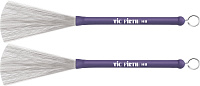VIC FIRTH HB Heritage Brush  металлические барабанные щётки, прорезинненая ручка, выдвижные, в выдвинутом состоянии ширина прутов 5"