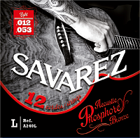 SAVAREZ A240L Acoustic Phosphor Bronze .012-.053 струны для акустической гитары