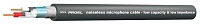 Proel HPC220 Микрофонный кабель 2 х 0.22 мм, двойной экран: алюминиевая фольга + медный экран, покрытый оловом, D 7 мм, цвет черный