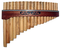 GEWA 700290 Пан-флейта G-dur (Соль-мажор), бамбук, 18 трубок, диапазон 2,5 октавы от G1, с чехлом