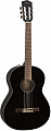 FENDER CN-60S NYLON, BLACK WN Классическая гитара, топ массив ели, цвет черный