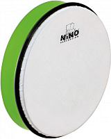 MEINL NINO5GG  бубен (ручной барабан) 10" с колотушкой зеленый, мембрана пластик
