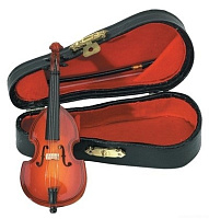 GEWA Miniature Instrument Bass сувенир контрабас, дерево, 11 см, с футляром и смычком
