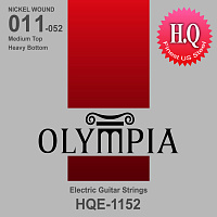 Olympia HQE1152 струны для электрогитары, Nickel Wound HQ, калибр: 11-15-22w-32-42-52