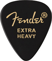 FENDER 351 Shape Premium Picks Extra Heavy Black 12 Count набор медиаторов, 12 шт., цвет черный