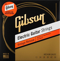 GIBSON SEG-HVR11 VINTAGE REISSUE ELECTIC GUITAR STRINGS, MEDIUM GAUGE струны для электрогитары, .011-.050