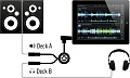 Native Instruments Traktor DJ Cable Кабель стерео miniJack 1/8"" (m) - 2x моно miniJack 1/8"" (f), позволяющий разделять стерео сигнал с выхода для наушников гаджетов и мобильных компьюторов на два моно сигнала для последующей подачи на акустику и наушник
