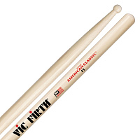 VIC FIRTH F1  барабанные палочки, с деревянным наконечником круглой формы, материал - гикоридлина 16 3/16", диаметр 0,580", серия American Classic