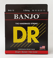 DR BA5-10 струны для 5-струнного банджо (10 - 12 - 15 - 23 - 10)