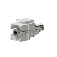 Procab VCK310/W Вставка-переходник Keystone miniJack 3,5 мм (розетка) – miniJack 3,5 мм (розетка), цвет белый