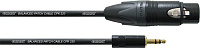 Cordial CPM 1,5 FW-UNB микрофонный кабель, XLR female - мини-джек стерео 3,5 мм, разъемы Neutrik, 1,5 м, черный