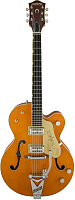 Gretsch G6120T-59 Vintage Select Edition '59 Chet Atkins, Bigsby, TVJones, Vintage Orange Stain Lacquer Электрогитара полуакустическая, цвет оранжевый