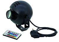 EUROLITE LED PST-9 TCL IR  spot Светодиодный светильник колорченджер для подсветки зеркальных шаров, интерьера, мастер/слейв, встроенные программы, управление дистанционным пультом IR