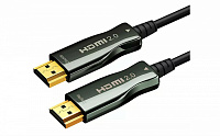 Wize AOC-HM-HM-30M  Кабель HDMI, 4K/60HZ 4:4:4, v.2.0, ARC, 19M/19M, HDCP 2.2, Ethernet, черный, длина 30 метров