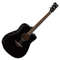 YAMAHA FGX800C BLACK электроакустическая гитара, цвет черный
