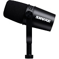 SHURE MV7-K гибридный широкомембранный USB/XLR микрофон для записи/стримминга речи и вокала, цвет черный