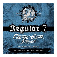 Framus 45220REG7  струны для 7-струнной электрогитары, Blue Label, 10-64 (Regular), никель