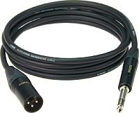 KLOTZ M1MS1B0100 микрофонный кабель, 1 м, XLR Male - Jack 6,3 Stereo