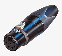 Neutrik NC6FXX-BAG кабельный разъем XLR female черненый корпус 6 контактов