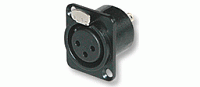 Sommer Cable HI-XEF5N-BLK Разъем XLR 5-pin, панельный, под пайку