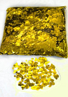 Global Effects Металлизированное конфетти 6х6мм Золото (Отгрузка от 5 кг)