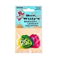 Dunlop RWP01XH Rev. Willy's Mexican Lottery Brand Picks 6Pack  медиаторы, очень жесткие, 6 шт.