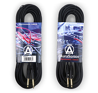AuraSonics J63J63-10 гитарный кабель, джек моно 6.3 мм - джек моно 6.3 мм, длина 10 м