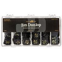 Dunlop 485003 Celluloid Black Teardrop Display медиаторы, HV, MD, TH; по 144 шт.