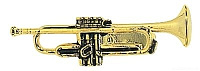 GEWA PINS Trumpet значок труба, позолоченный