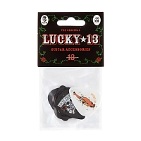 Dunlop L13BP100 Lucky 13 6Pack медиаторы, толщина 1 мм, 6 рисунков, 6 шт.