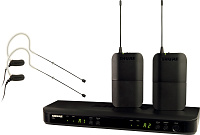 SHURE BLX188E/MX53 M17 662-686 MHz двухканальная радиосистема с двумя головными микрофонами Shure MX153