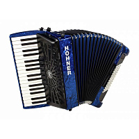 HOHNER The New Bravo III 96 dark blue (A16741) аккордеон 7/8, 3-голосный, правая клавиатура 37 клавиш, 7 регистров, левая клавиатура 96 басов, 3 регистра, цвет темно-синий, диапазон (F-F), вес 8,6 кг