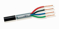 Tasker C268-BLACK эластичный круглый акустический кабель, OFC 2х1.50+2х2,50 кв.мм