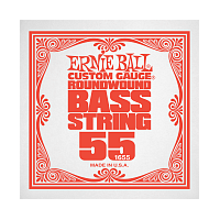 Ernie Ball 1655 струна для бас-гитар, никель, калибр .055