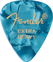 FENDER 351 Shape Premium Picks Extra Heavy Ocean Turquoise 12 Count набор медиаторов, 12 шт., цвет бирюзовый