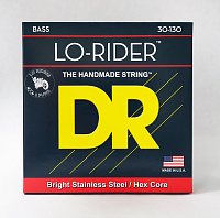 DR MH6-130 струны для 6-струнной бас-гитары, калибр 30-130, серия LO-RIDER™, обмотка нержавеющая сталь, покрытия нет