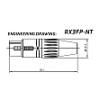 ROXTONE RX3FP-NT Разъем XLR мама 3-контактный кабельный в индивидуальной упаковке, цвет серебро