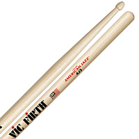 VIC FIRTH AJ3  барабанные палочки 8D с удлиненным плечом, деревянный наконечник и более длинной ручкой, материал - гикори, длина 16", диаметр 0,540", серия American Jazz